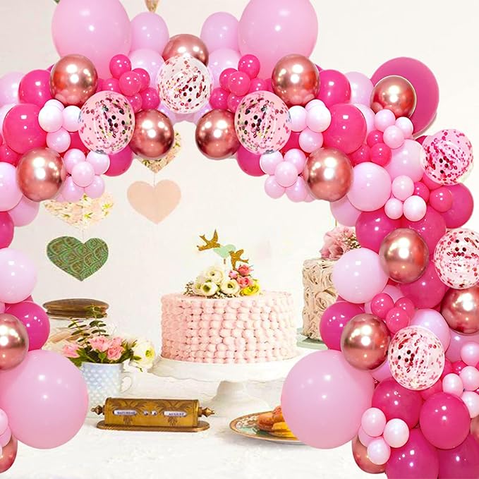Pastel Pink Balloons 12 Inch 100 Pack light Pink Latex Balloons Baby Pink Party Balloons Round Helium Balloons for Girls Womens Birthday Wedding Anniversary Baby Shower Decorations
