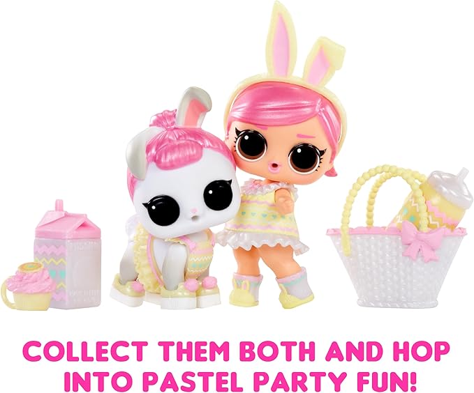 LOL Surprise Pastel Party Collection Limited-Edition Doll with 6+ Surprises to UNbox Including Hops Bunny with Matching Easter Fashions and Accessories – Great Gift for Kids Ages 4+