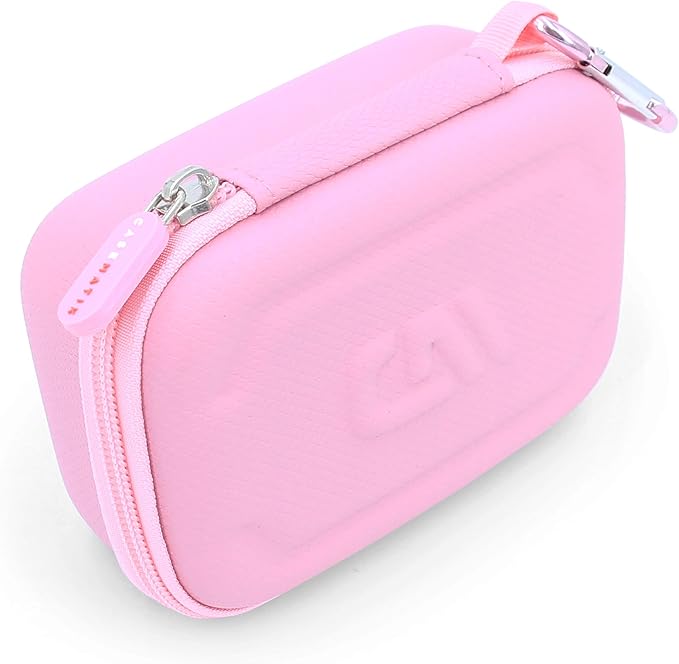 CASEMATIX Retro Handheld Game Console Case Compatible with HigoKids QS4 Portable Retro Video Game Player, Mademax RS-1 Gaming Console, E-MODS Arcade Pocket Player and More Up to 4.75", Pink Case Only