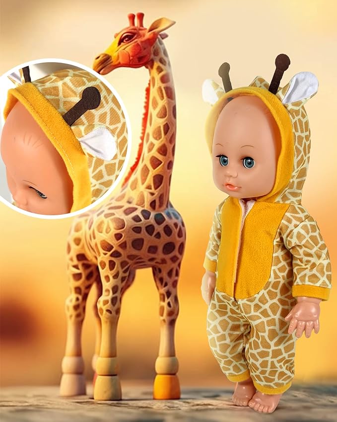 Doll Clothes,12 inch Baby Doll Clothes[6 Sets Animal Styling ] Valentine's Gift for 10/ 11 /12 inch Baby Girl&Boy Dolls