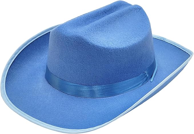 The Dreidel Company Cowboy Felt Western Hat, 22" Circumference Dress Up Costume Clothes for Kids, Pretend Play, Party Favors