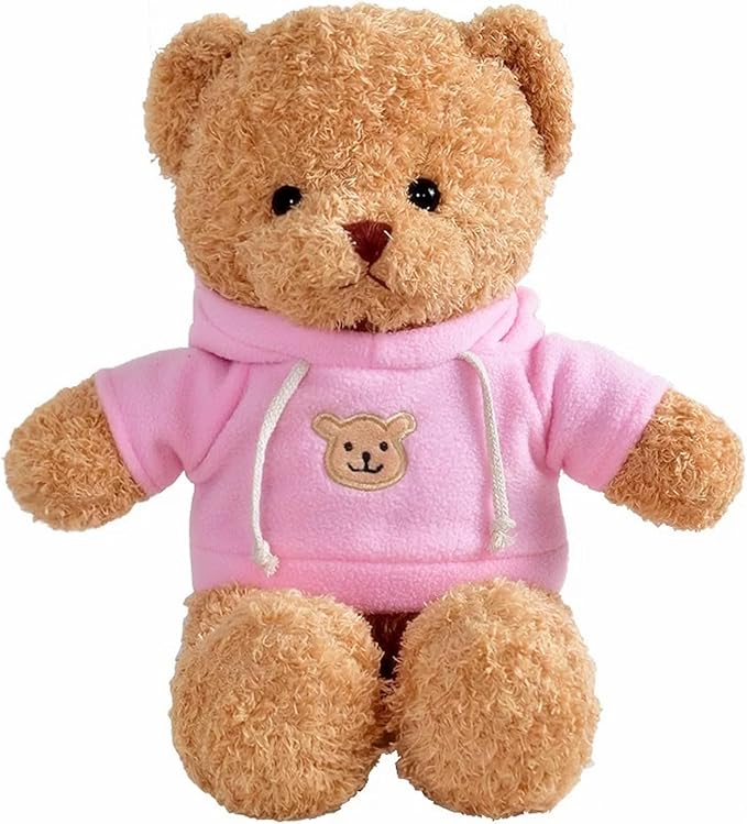 11.8" Teddy Bear Stuffed Animals Plush Bear Doll Kids Boys Girls Animal (Pink Bear)