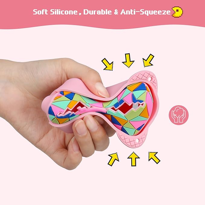 BOVKE Silicone Cover Case for Bitzee Magicals Interactive Toy with 20 Characters Inside, Bitzee Magicals Digital Pet Protective Skin Sleeve for Bitzee Virtual Electronic Pets Kids Toys, Pink