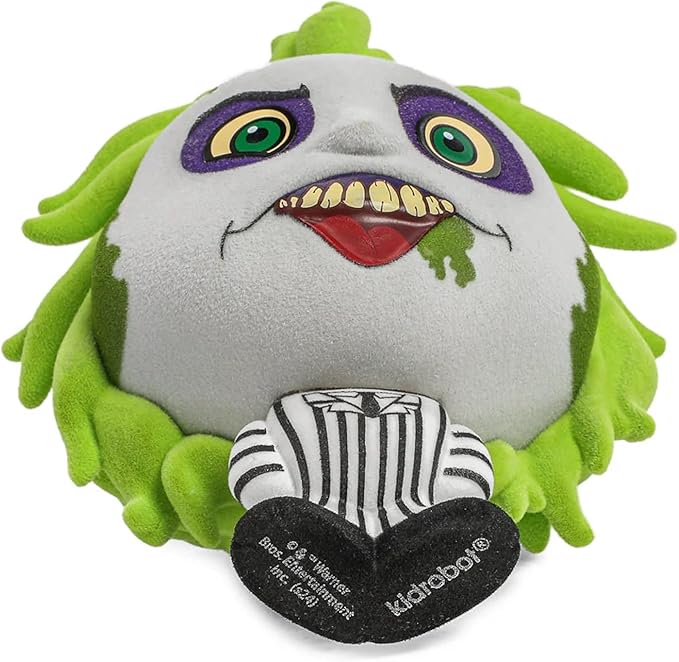 Collectible Beetlejuice (2024) Striped Suit 4" Flocked Bhunny Stylized PVC Figure