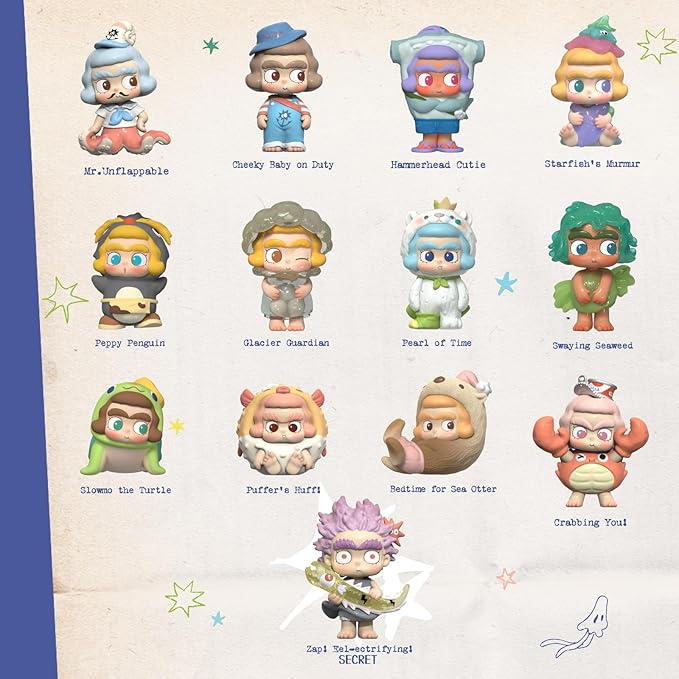 52TOYS CiCiLu The Tide Shop Series Blind Box, 1Pc Collectible Toy Kawaii Action Figures Creative Gift Room Decor Desktop Decoration 2.36 Inch, Gift for Birthday Partpy