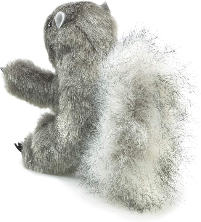 Folkmanis Mini Gray Squirrel Finger Puppet, 1 EA