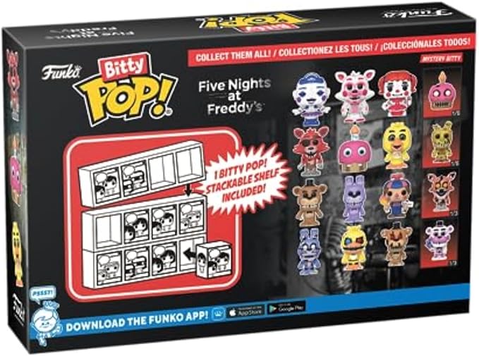Funko Bitty POP! Five Nights at Freddy's (FNAF)- Foxy and A Surprise Mystery Mini Figure - 0.9 Inch (2.2 Cm) Collectable - Gift Idea - Cake Topper