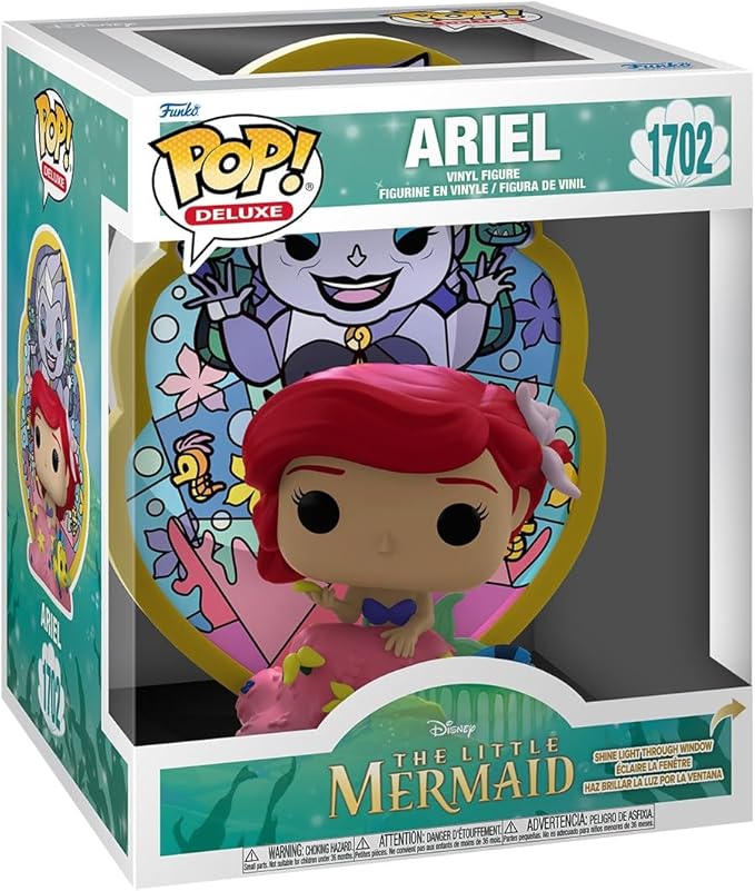 Funko Pop! Deluxe: Little Mermaid - Ariel - Stained Glass - Collectable Vinyl Figure - Gift Idea - Official Merchandise - Toys for Kids & Adults - Disney Fans - Model Figure for Collectors and Display