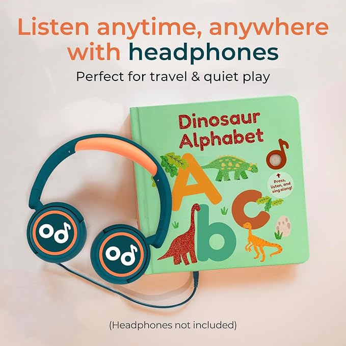 Cali’s Books Early Learning Collection – Interactive Musical Books for Toddlers (Dinosaur Alphabet)