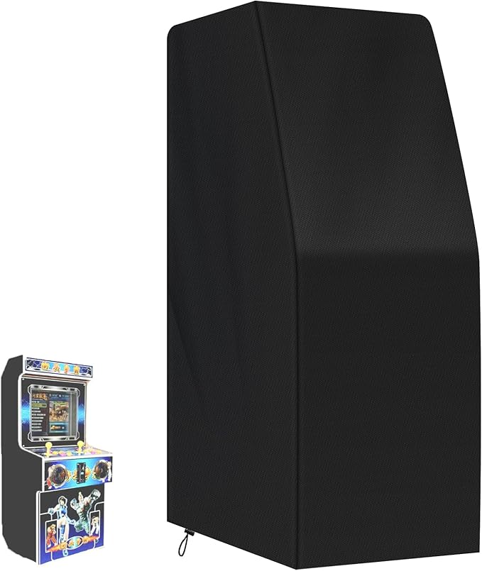 Arcade Machine Cover 420D Oxford Dustproof Electronic Game Machine Cover (20"L X 27"W X 57"H)