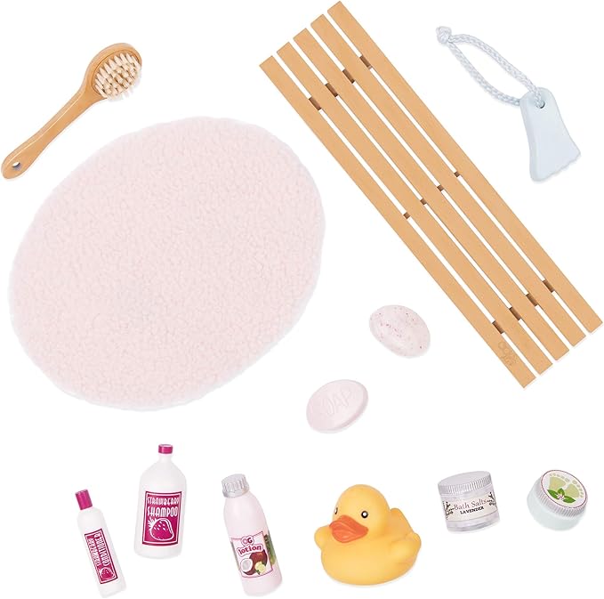 Our Generation by Battat- Bath & Bubbles Deluxe Set for 18" Dolls- Toy, Doll & Accessories for 18" Dolls- Ages 3 Years & Up
