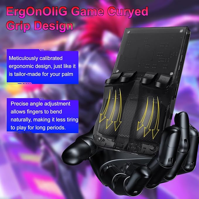 R36Max Retro Handheld Game Console,4-inch IPS OCA HD MIPI Screen, Open Source Linux System and 20000+ Games, Built-in 64GB TF Card Portable Video Gaming Console. (Black)
