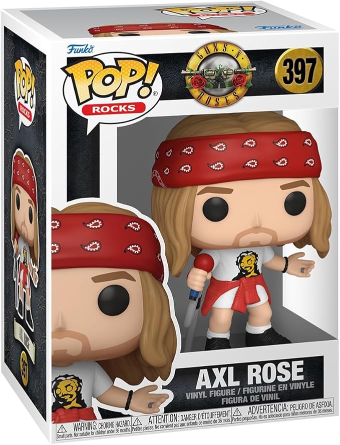 Funko Pop! Rocks: Guns and Roses - Axel Rose - (1992) - 1/6 Odds for Rare Chase Variant - Collectable Vinyl Figure - Gift Idea - Official Merchandise - for Kids & Adults - Music Fans