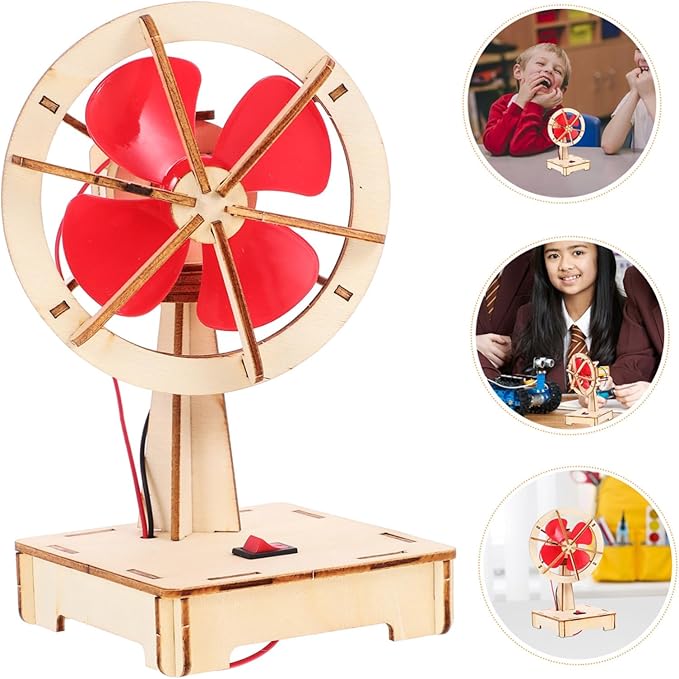 DIY Science Education Kit Electric Fan DIY Assembly Model for Elementary Classroom Supplies Stem Craft Projects for Boys and Learning Engineering Principles