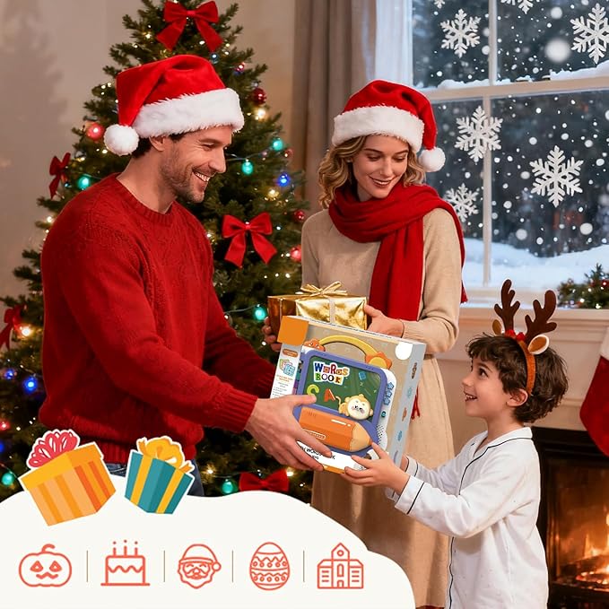 Interactive Toddler Books with Touch Control Sound Pages | Learning Modes & Melodies | Musical Books for Kids | Educational Toys for Boys & Girls | Letters, Colors, Shapes, Numbers Sound Busy Book