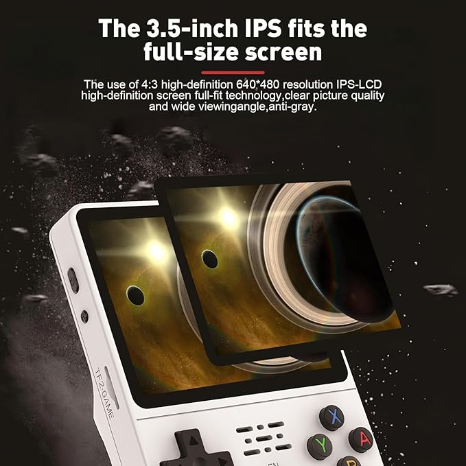 R36S Handheld Game Console, 3.5 Inch IPS Screen Open Source Linux System R36S Game Console, 128G TF Card 17000+ Games 10+ Emulators Consola R36S with Dual 3D Joysticks for Boys and Girls