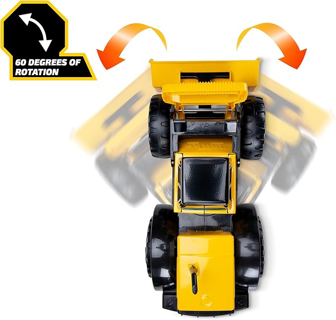 Tonka Steel Classics Front Loader - Made with Steel & Sturdy Plastic, Yellow Toy Construction Truck, Boys and Girls, Kids, Toddlers, Ages 3+