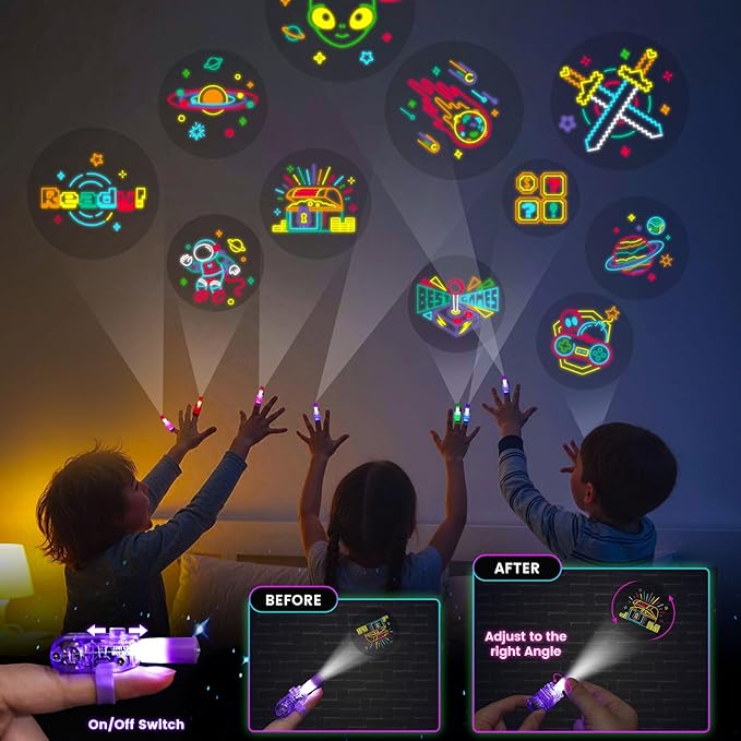 LovesTown 260PCS Glow in the Dark Party Supplies for Kids Adults, Light up Party Favors with LED Glasses Glow Sticks Finger Lights Light up Rings for Easter Basket Stuffers Raves Accessories