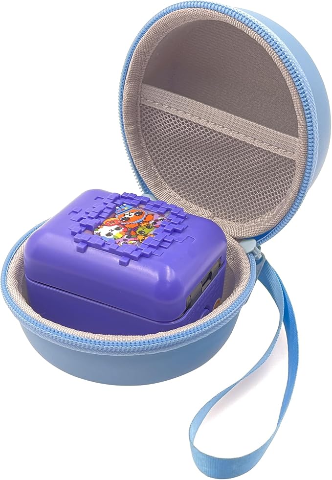 Hard Carrying EVA Case Compatible with Bitzee Digital Pet Interactive Virtual Toy, Storage Travel Holder for Bitzee Virtual Electronic Pets and Accessories (Case Only) (Blue)