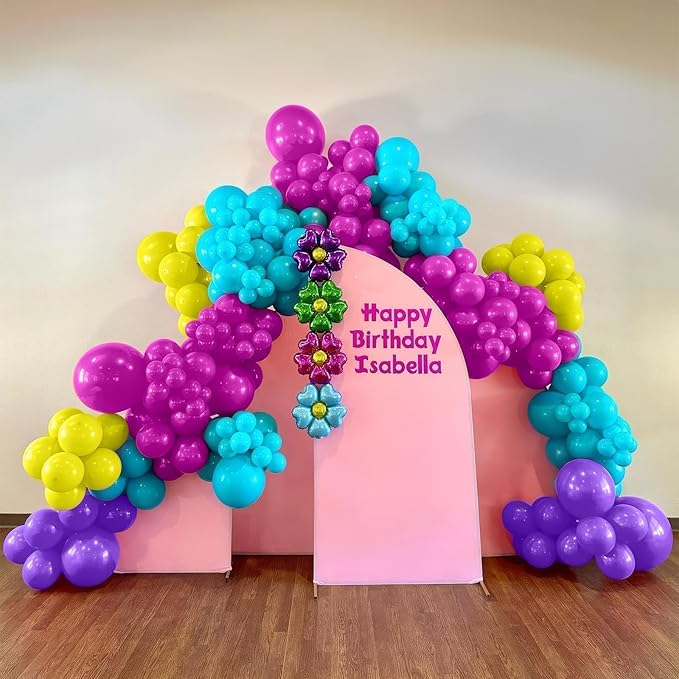 Pink Blue Purple Balloon, 60 Pcs 12 Inches Hot Pink Metallic Purple Burgundy Balloons for Kids Magic Theme Birthday Decoration Birthday Balloons Baby Shower Engagement Party Supplies
