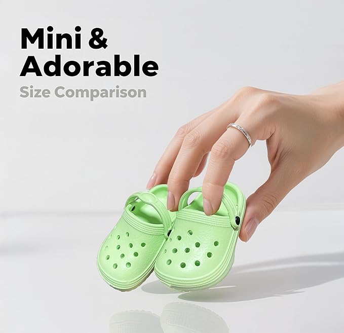 4 Pairs Classic Clogs for 18" Dolls - Macaron Color EVA Slip-On Shoes,Fits Most 18" Dolls,Dress Up Gift Set