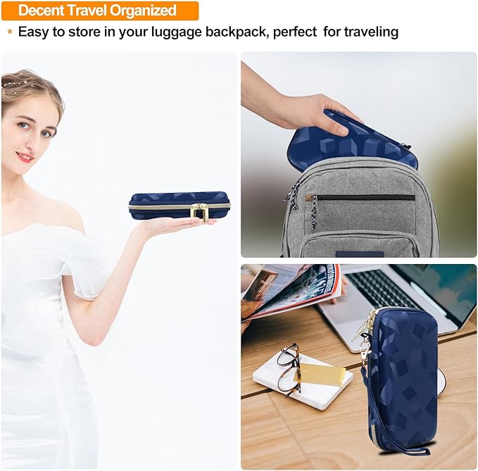 Elonbo Carrying Case for WELLST·G/ TaddToy/ Beijue/ Family Pocket/ CCTU/ X-JOYKIDS/ GREENCREEK/ Beico/ KAVOYI/ GuaiyeyeAP/ TEBIYOU Handheld Game Console, Portable Electronic Gaming Player Bag, Blue