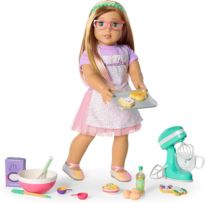 American Girl, Summer McKinny Girl of The Year 2025 Baking Accessories for 18-inch Dolls with Baking Accessories, Pretend Food, and Accessories, Age 6+
