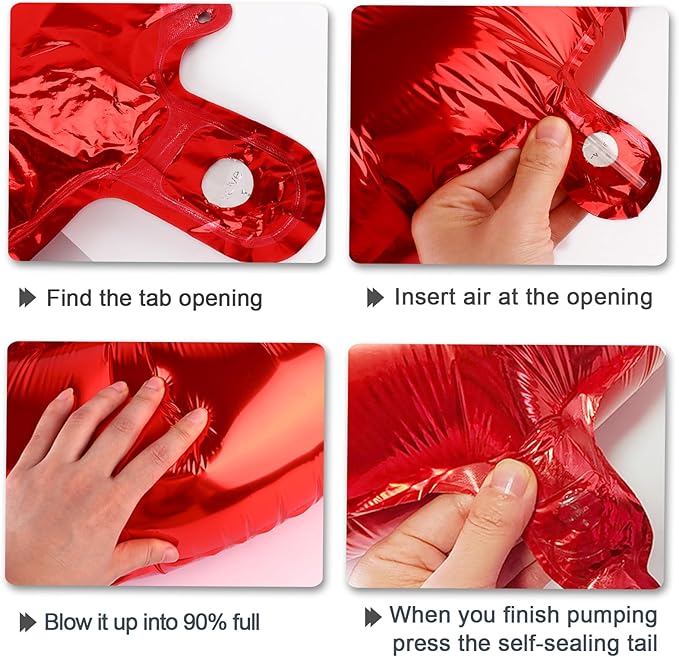 Red Number 5 Balloons,5 Helium Balloon Number Digital 5 Balloon Huge Number Balloons for 5 Year Old Birthday Red Party Decorations 15th 25th 55th Birthday Party Supplies Anniversary Decorations