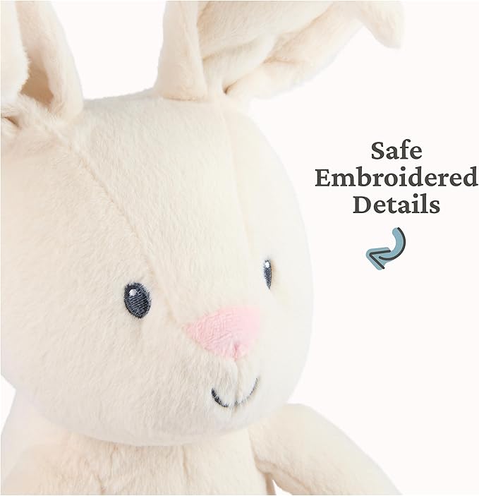 GUND Baby Peek-a-Boo Flora Bunny Plush, Bunny Rabbit Stuffed Animal, Baby Toy for Ages 0 and Up, Cream, 7" (Batteries Not Required)