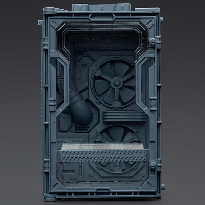 JOYTOY 5'' Display Box,Action Figures Display Case - Individual Soldier Hangar Display Case - Titanium Grey A - Dustproof Collectibles Box Ages 15+