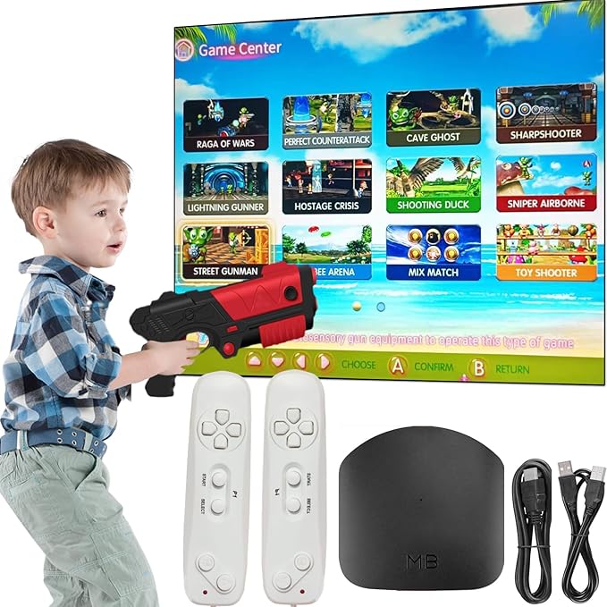 TV Game Console,Retro Video Games Console for Kids Adults Built-in 200 Classic TV Games Console Support TV Output ,Birthday Xmas Gift for Boys Girl 4-12 (983IN1 Game) (983IN1 Game)