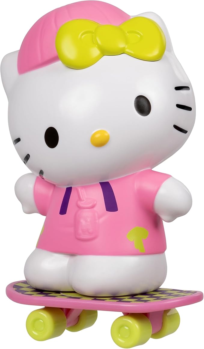 Jazwares Hello Kitty® and Friends - 4” Hello Kitty Premier Figure with a Skateboard - Series 2 - Officially Licensed Sanrio Product from Ages 6+