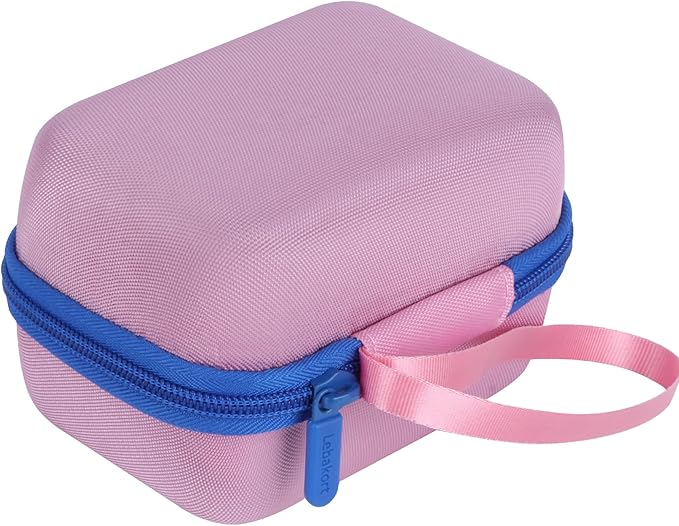 Hard Case Compatible with Yoto Mini Kids Audio Music Player Children Speaker Plays Audiobook Cards Radio (Pink+ Sky Blue Case, for Yoto Mini)