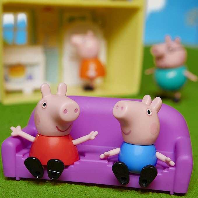 Peppa Pig Toys Peppa's Family Home Combo, House Playset with 4 Figures and Car, Preschool Toys for 3 Year Old Girls and Boys and Up (Amazon Exclusive)