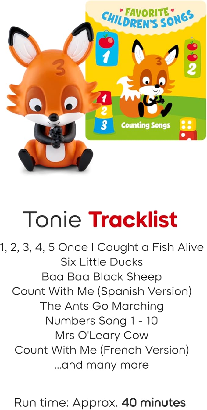 Toniebox 2 Audio Player Favorite Songs Bundle for Kids 1+ with Playtime Puppy, Bedtime Songs, Counting Songs, and Celebration Songs - Cloud Pink
