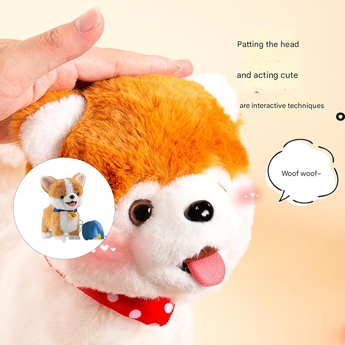 2026 Wuffy Robot Dog Toy, Wuffy Robot Puppy, Realistic Moving Electric Dog Toy, Interactive Robot with Touch Sensing Voice, F
