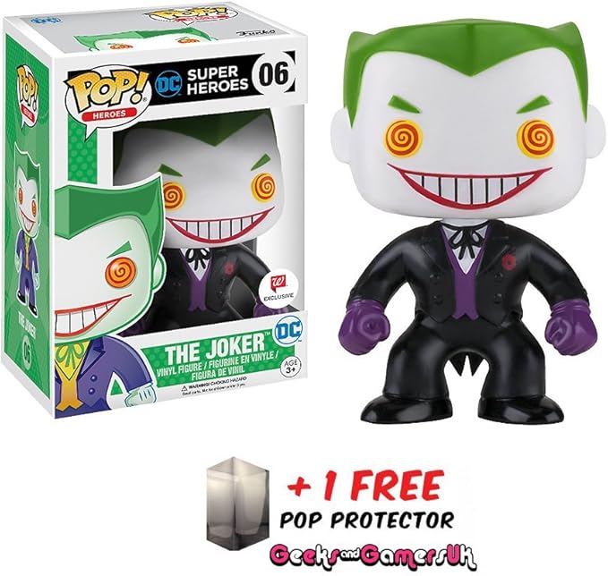 Funko Pop DC Super Heroes Black Suit Joker #06 Walgreens Exclusive