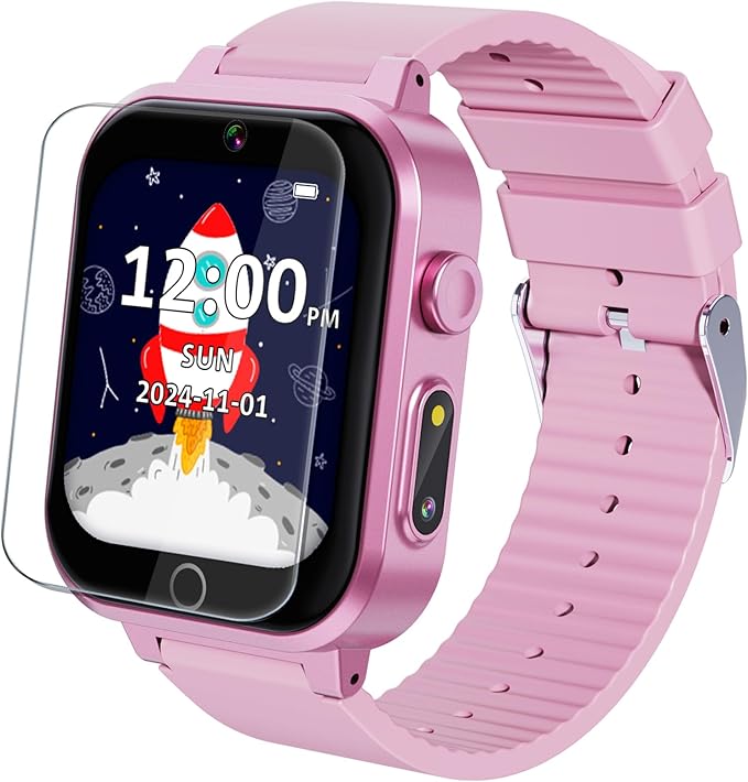 Smart Watch for Kids with Dual Cameras Music Player Educational Birthday Gifts Toys for 6 7 8 9 10 11 12 Year Old Girls