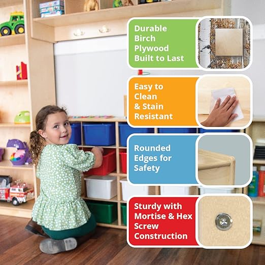 Wood Designs Kids Play Furniture WD21650 Deluxe Puppet Theater with Chalkboard