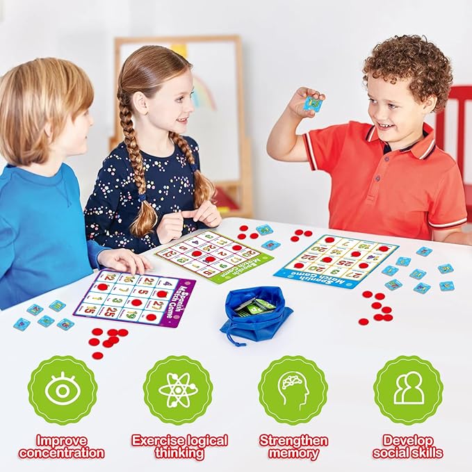 Spanish Alphabet Bingo Games,Letter/Number/Sight Word for Kindergarten,ABC and 123 Bingo Board Match Games for Kids 4-6,Learn Spanish Flash Cards,Toddler Educational Toys