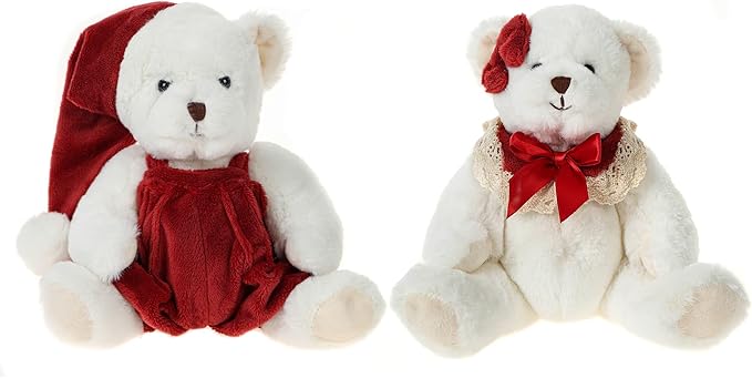 DILLY DUDU Teddy Bear Stuffed Animal Plush Toy Best Gifts (B) 10inch