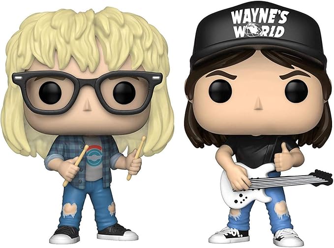 FunKo Pop! Movies: Wayne's World Collectible Vinyl Figures, 3.75" (Set of 2)