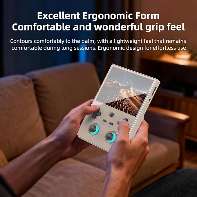 RG477V Dimensity 8300 Android14 sSystem 4.7-inch Touch Handheld Game Console WiFi/Bluetooth Hall Joystick RGB Light 5500mah (RG477V Gray-New)