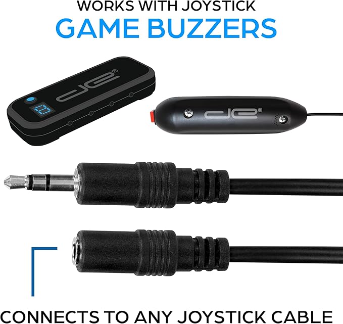Teacher's Choice 15 Ft Extension Cables for Handheld Game Buzzer System (8 Pack)