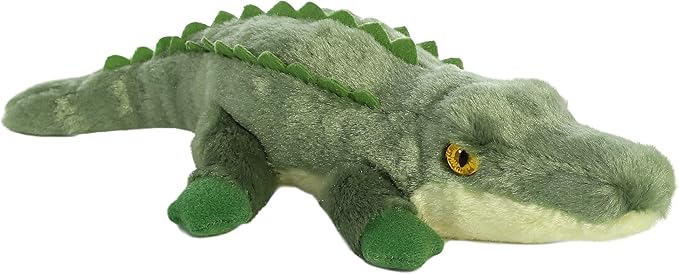 Aurora® Adorable Mini Flopsie™ Swampy™ Stuffed Animal - Mini Companions Ready for Playful Adventures - for Kids All Ages, Toddlers, Adults, and Families - Green 10 Inches