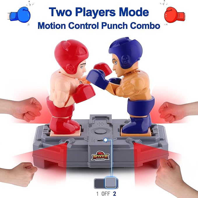 iPlay, iLearn Electronic Boxing Toys, RC Fighting Robots, Kid Board Games, Wrestling Battle Bots, Interactive Punching Boxer, Indoor Sports Playset, Cool Birthday Gift 3 4 5 6 7 8-12 Year Old Boy Teen