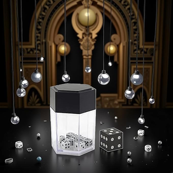 1Set Black Dice Bomb Magic Tricks,Explode Explosion Dice Magic,Props for Magicians ,Close up Street Illusions Gimmicks Mentalism, Novelty Funny Gag Tools,Toys and Games,Magic Kits and Accessories