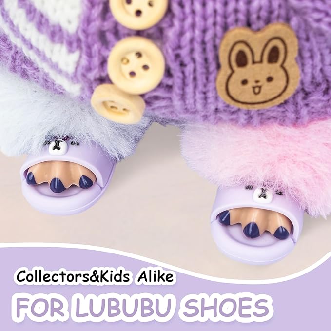 Summer Sandals for Dolls Open Toe Slippers, Cute Accessories Easter Gifts for Photography, Display & Collectors Age Limit 15+ Easter Gifts（Purple）
