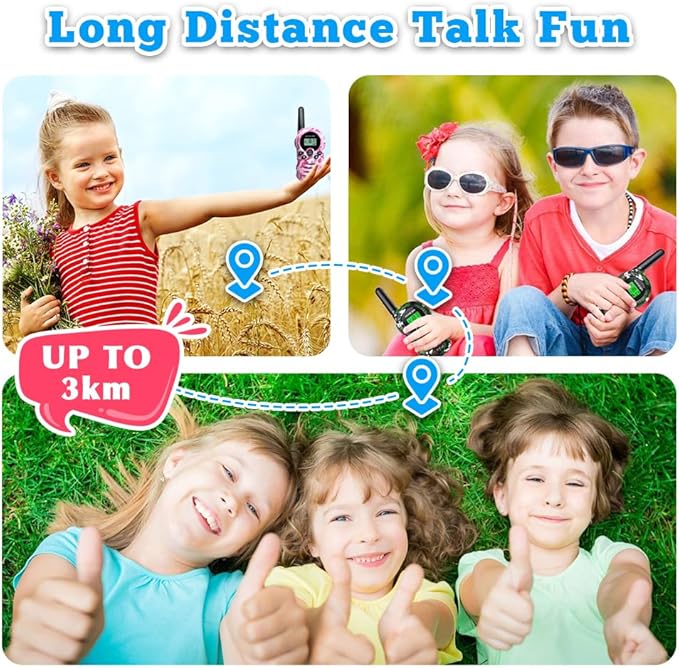 Walkie Talkies for Kids Toys Gifts 3 Packs-FRS 2 Way Radio walky Talky, Birthday Gift Present for 3-12 Years Old Boys Girls