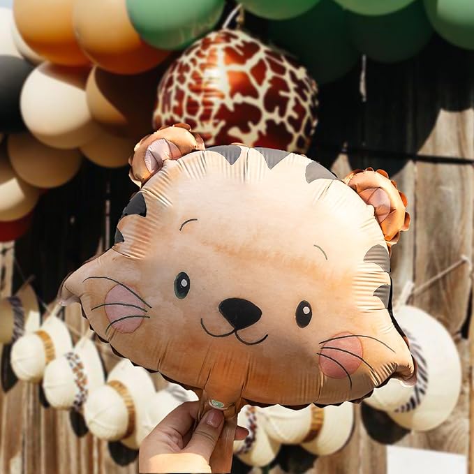 Jungle Safari Birthday balloons, Animal Balloons Décor Happy Birthday Party Decoration for Wedding Birthday Party (Number 6)